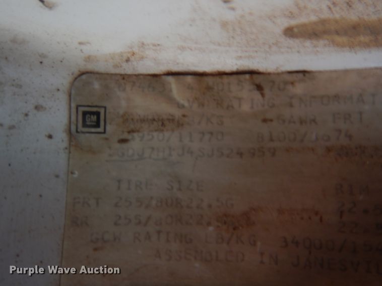 image for item IP9869 1995 GMC TopKick C6500  dump truck