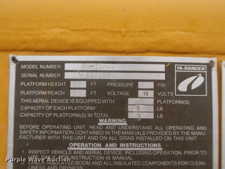 image for item IP9872 1987 Ford L8000  bucket truck