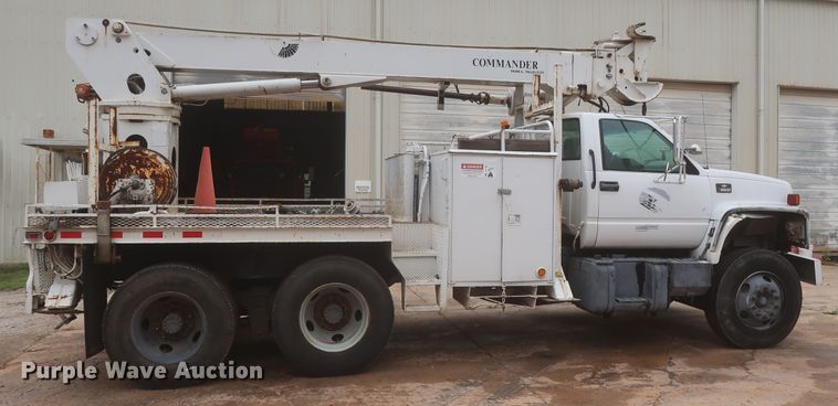 image for item IP9876 1998 Chevrolet C8500  digger derrick truck