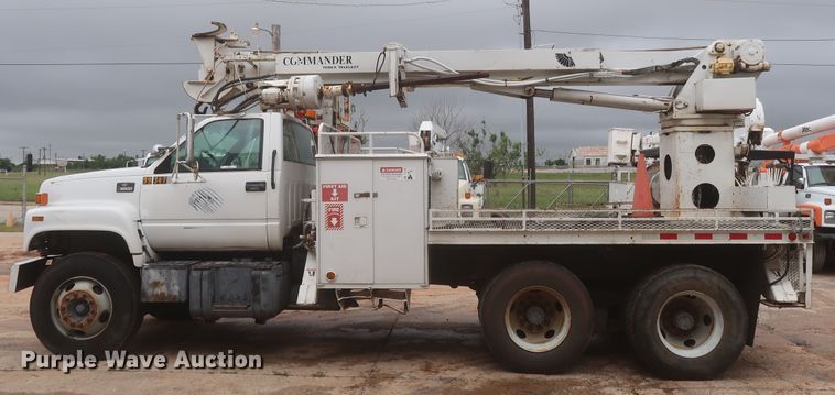 image for item IP9876 1998 Chevrolet C8500  digger derrick truck