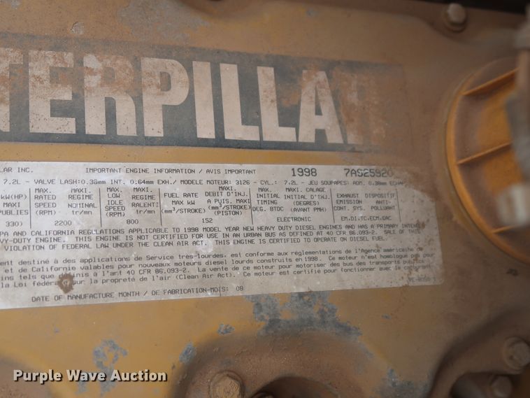 image for item IP9876 1998 Chevrolet C8500  digger derrick truck