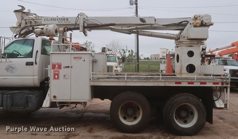 image for item IP9876 1998 Chevrolet C8500  digger derrick truck