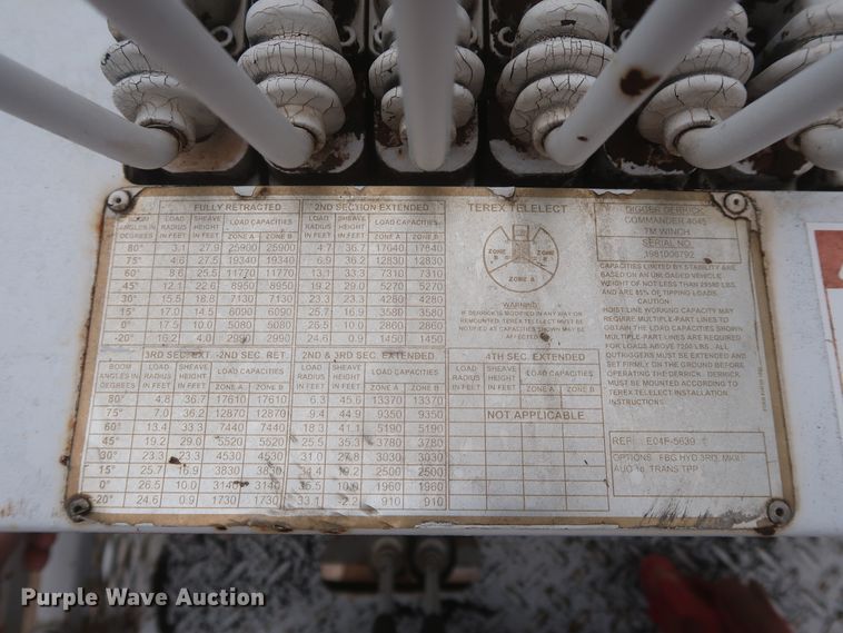 image for item IP9876 1998 Chevrolet C8500  digger derrick truck