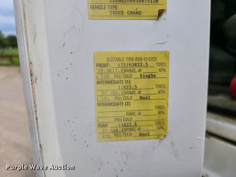 image for item IQ9232 2005 Sterling L-Line  crane truck