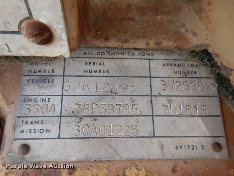 image for item IQ9506 1981 Caterpillar 920  wheel loader