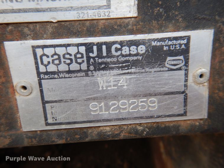 image for item IQ9507 1978 Case W14  wheel loader