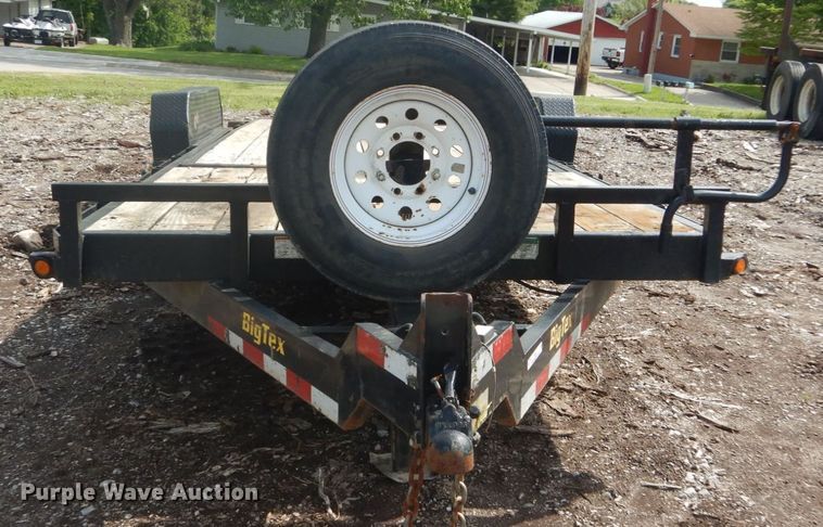 image for item IQ9511 2015 Big Tex 14TL-22BK  tilt deck equipment trailer