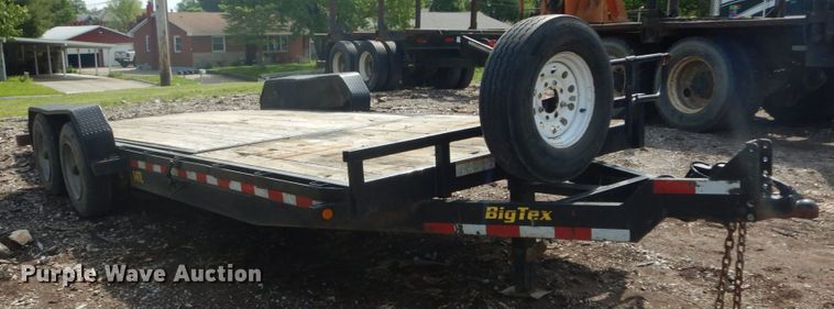 image for item IQ9511 2015 Big Tex 14TL-22BK  tilt deck equipment trailer