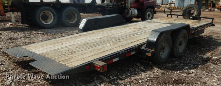 image for item IQ9511 2015 Big Tex 14TL-22BK  tilt deck equipment trailer