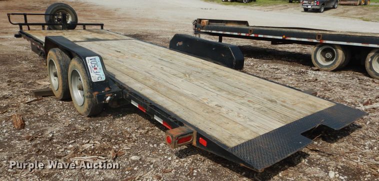 image for item IQ9511 2015 Big Tex 14TL-22BK  tilt deck equipment trailer