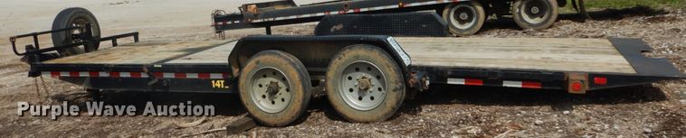 image for item IQ9511 2015 Big Tex 14TL-22BK  tilt deck equipment trailer