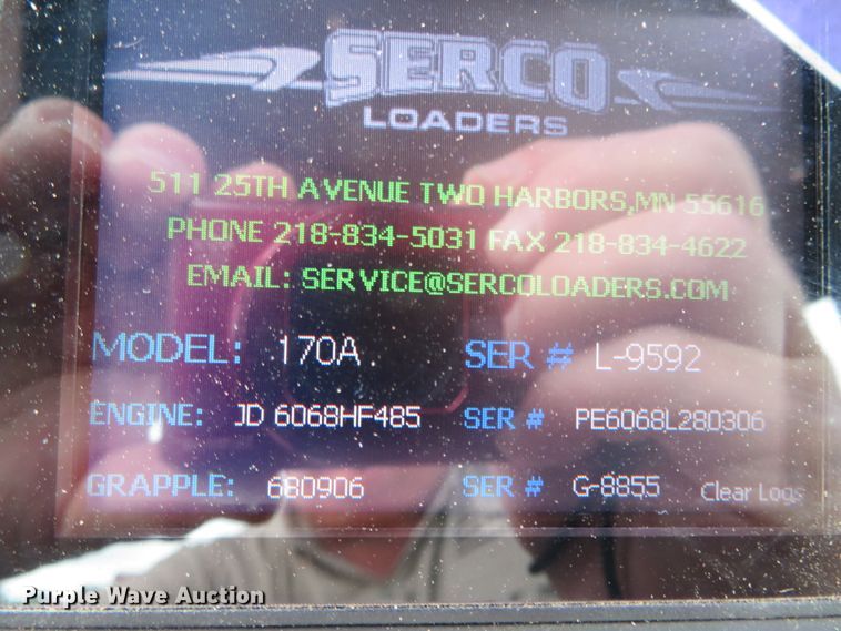 image for item IQ9516 2016 Serco 170A  log loader
