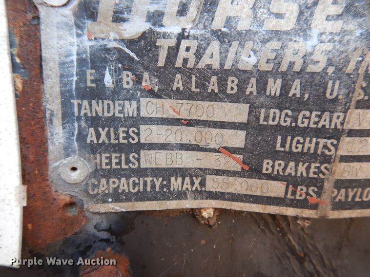 image for item IQ9522 1965 Dorsey DGT-I-204  flatbed trailer