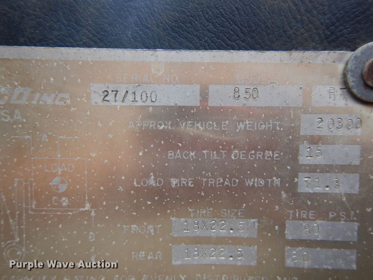 image for item IQ9523 Schaeff RT850  forklift