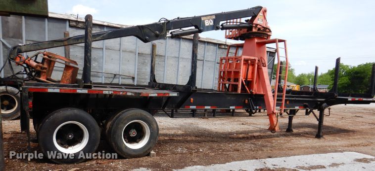 image for item IQ9524 1978 Daco log trailer