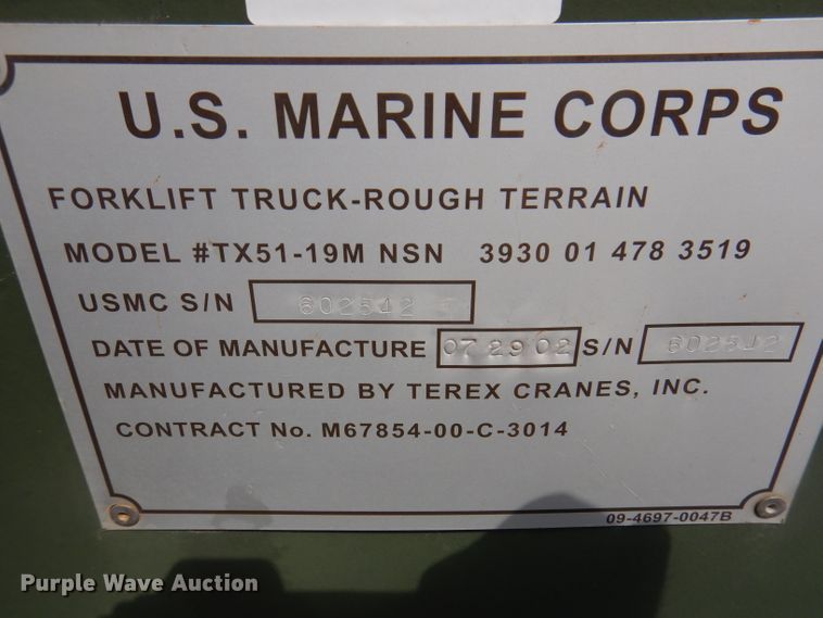 image for item IQ9549 Terex TX51  telehandler