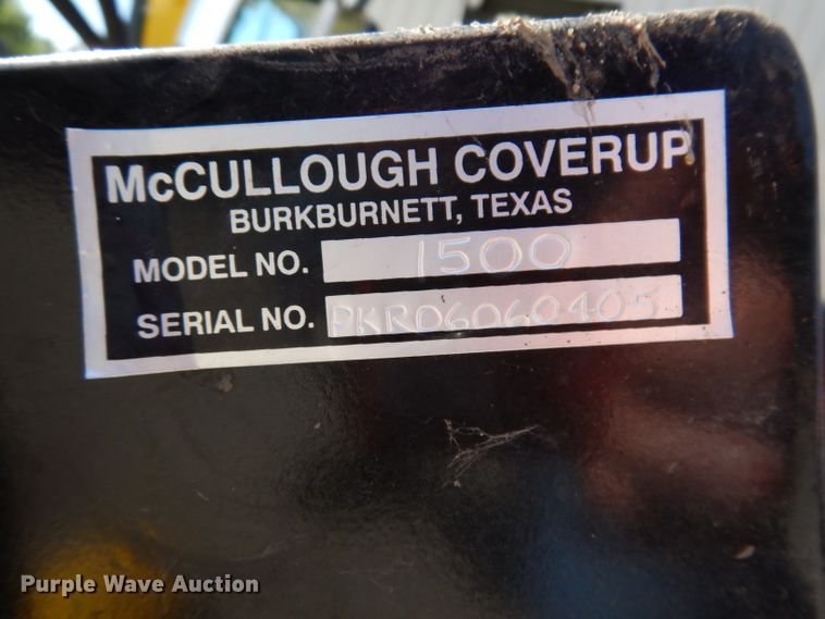 image for item IQ9564 Mccullough 1500  40"W backfill auger