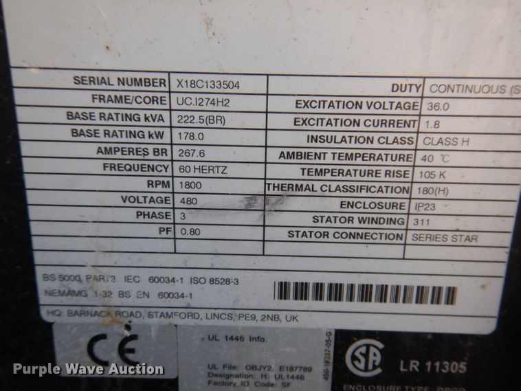 image for item IQ9571 2014 Cummins QSG12 CM2350 G110  generator