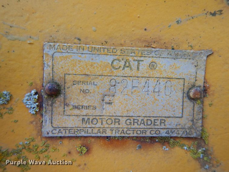 image for item IT9451 1963 Caterpillar 112F  rigid frame motor grader