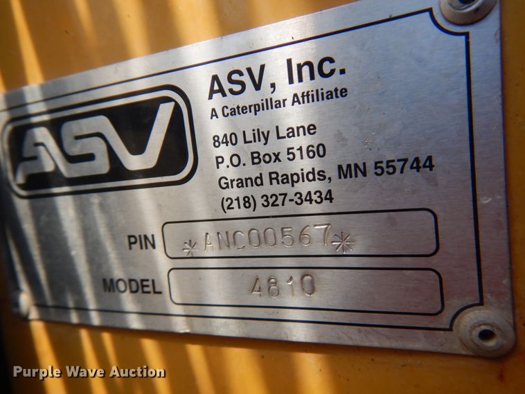 image for item IT9460 2000 ASV 4810  tracked skid steer loader