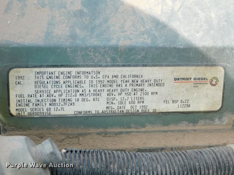 image for item DK8550 1993 Freightliner FLD120  nurse tank truck