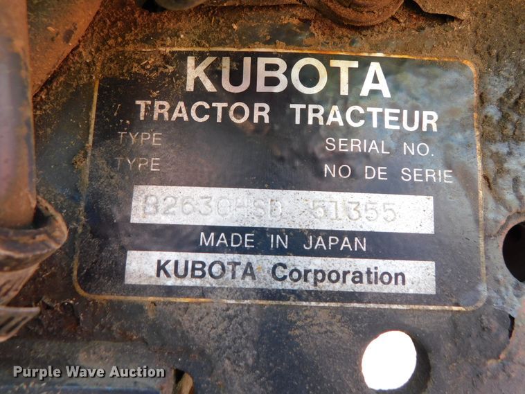 image for item DK8557 2007 Kubota B2630  MFWD tractor