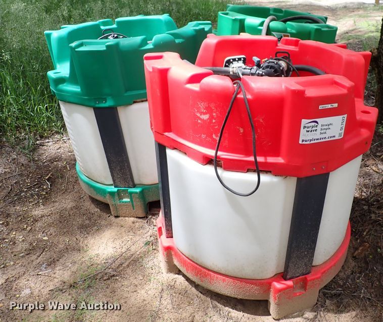 image for item DL7522 (3) Monsanto mechanical poly transfer tanks