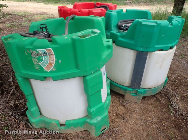 image for item DL7522 (3) Monsanto mechanical poly transfer tanks