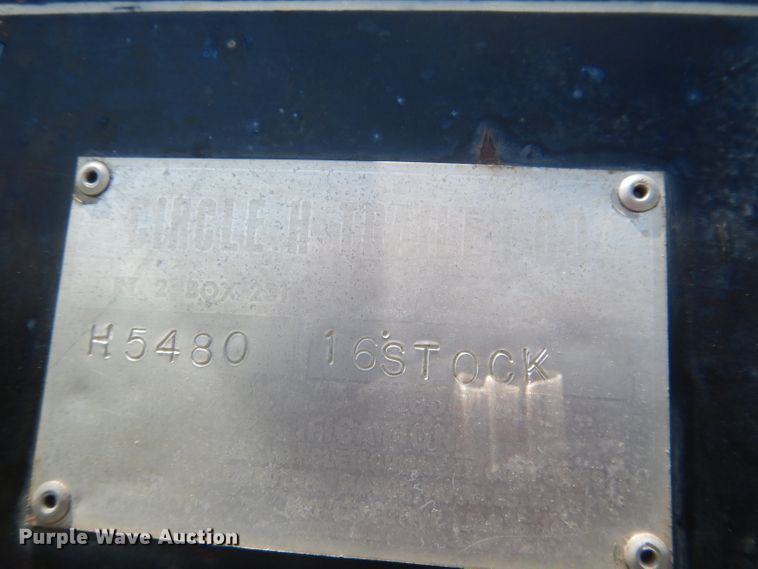 image for item FI9117 Circle H  livestock trailer