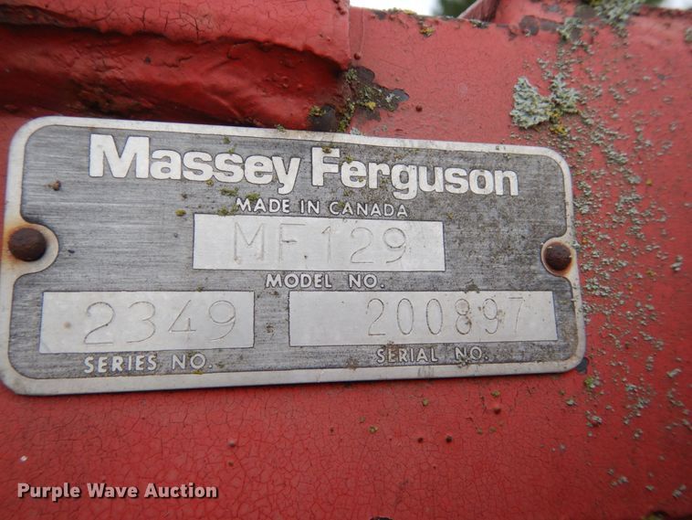image for item HI9799 Massey Ferguson MF129  field cultivator
