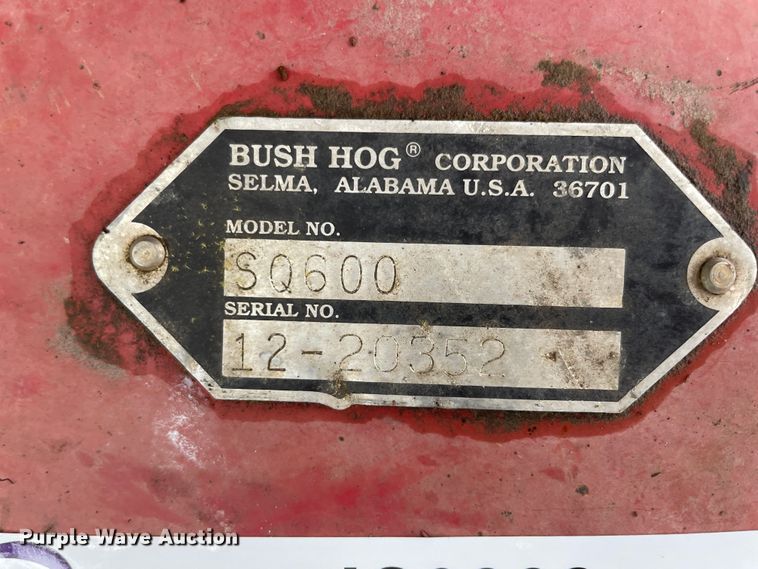 image for item IC9383 Bush Hog SQ600  rotary mower