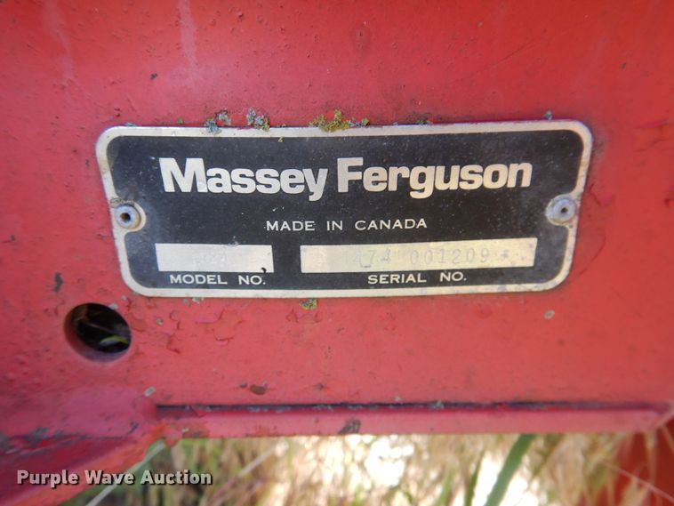 image for item IJ9392 Massey Ferguson 124  small square baler