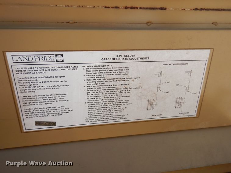 image for item IQ9561 Land Pride PS1572  seeder