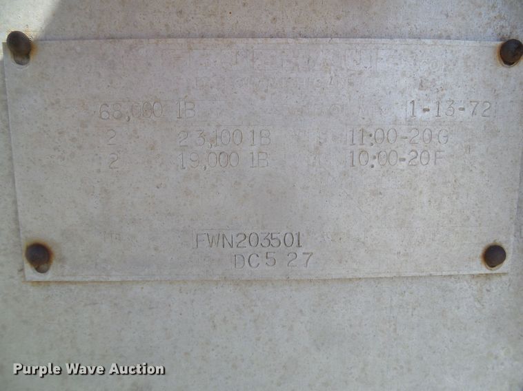 image for item DI5648 1972 Fuerhough DC527  end dump trailer