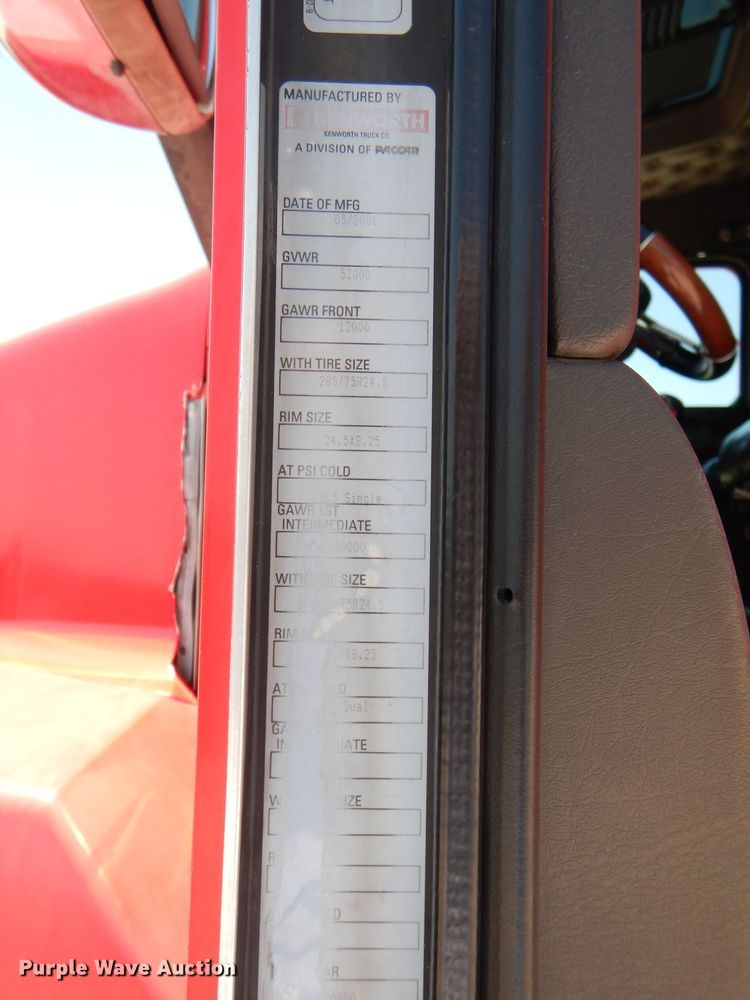 image for item DJ8849 2007 Kenworth T600  semi truck