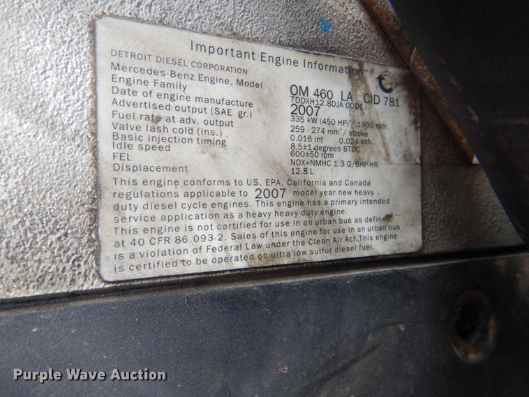 image for item DK5690 2008 Western Star 4900FA  semi truck