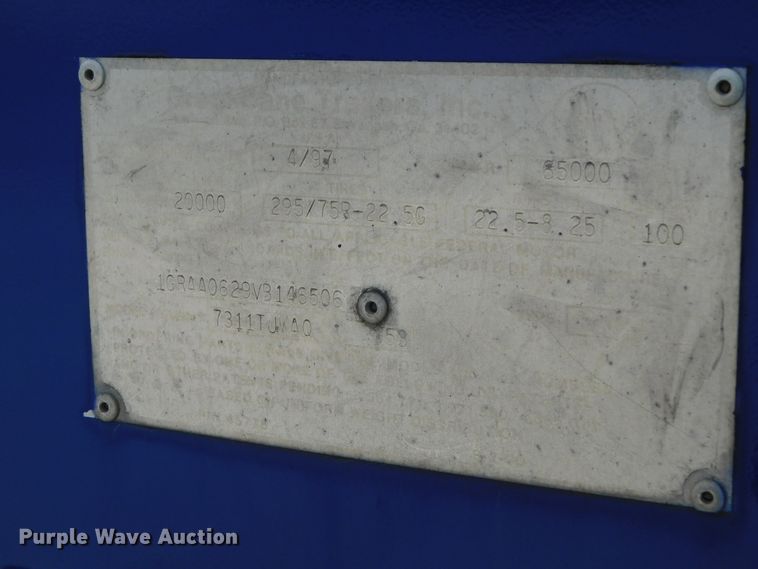 image for item DK8547 1997 Great Dane 7311TJWAQ  dry van trailer