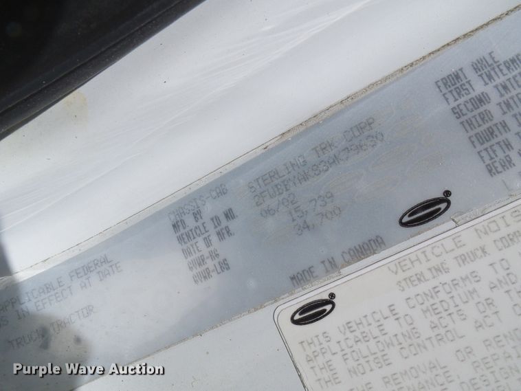 image for item DL0985 2003 Sterling Acterra  semi truck