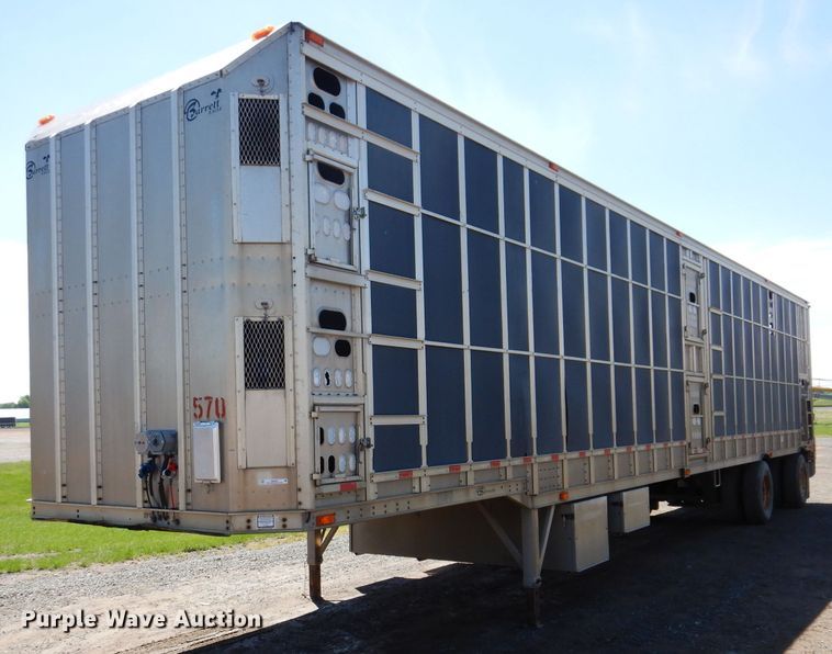 image for item IQ9536 2008 Barrett Eagle  livestock trailer