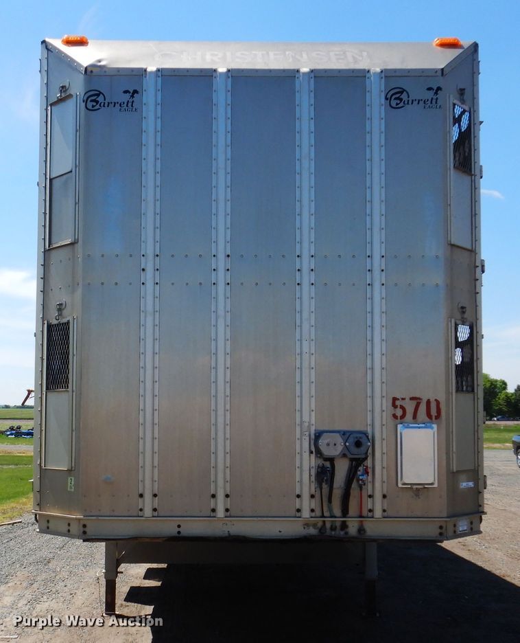 image for item IQ9536 2008 Barrett Eagle  livestock trailer
