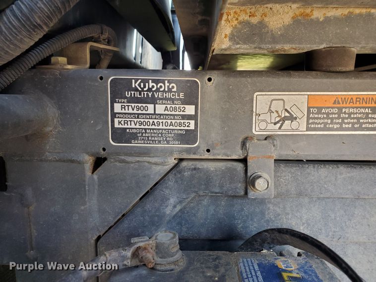 image for item DI5207 Kubota RTV900  utility vehicle