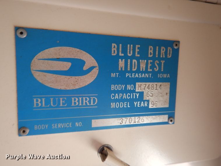 image for item DI6662 1996 Chevrolet Blue Bird  school bus