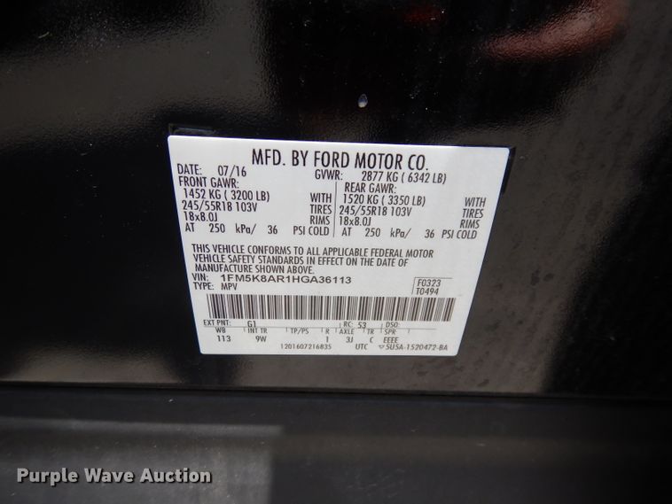 image for item DI6722 2017 Ford Explorer Police Interceptor  SUV