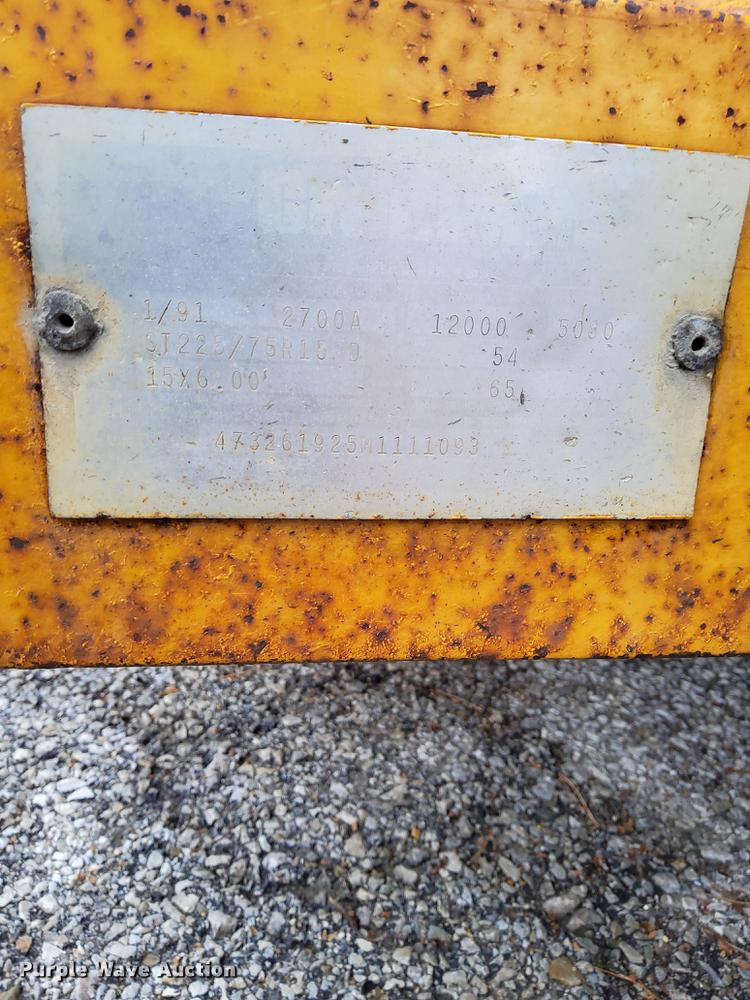 image for item DL8223 1991 Cronkhite 2700A  equipment trailer