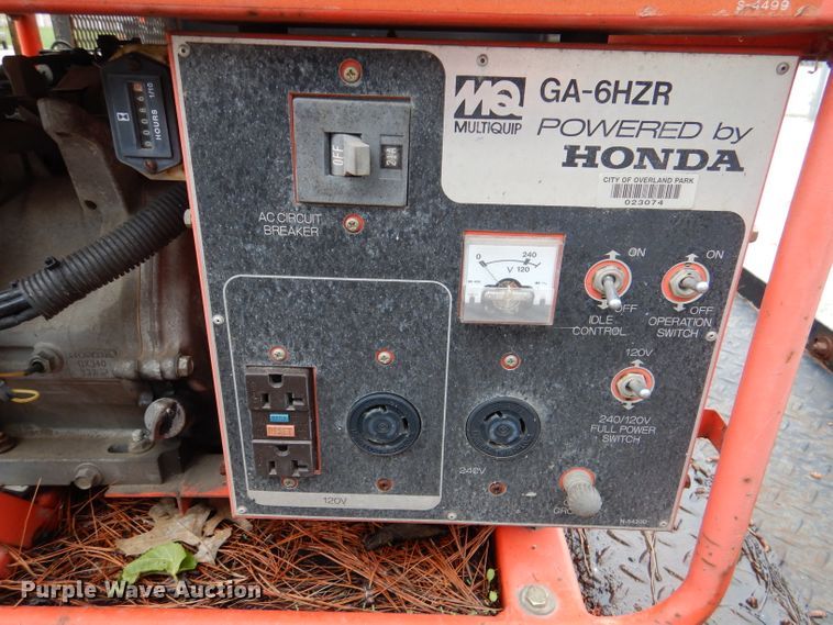 image for item DL8224 Multiquip 6000  generator