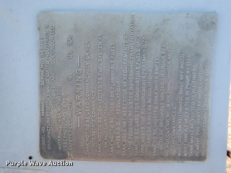 image for item DL8915 Delta 498000 fuel tank