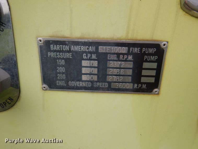 image for item DL8945 1973 Ford C900  fire truck