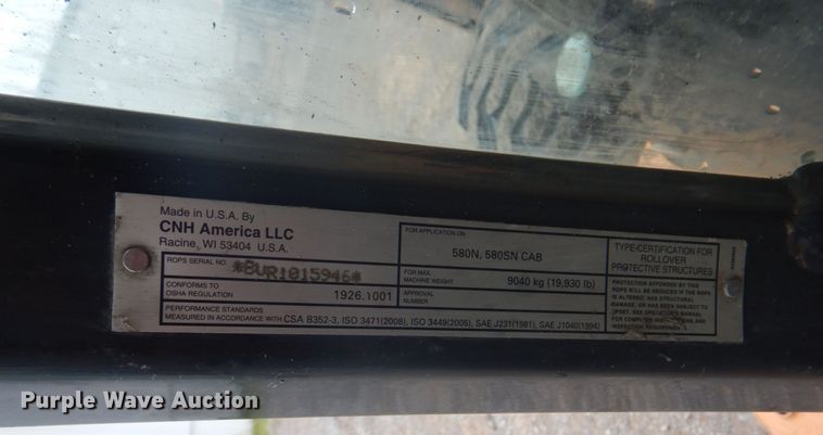 image for item DM3816 2013 Case 580 Super N  backhoe