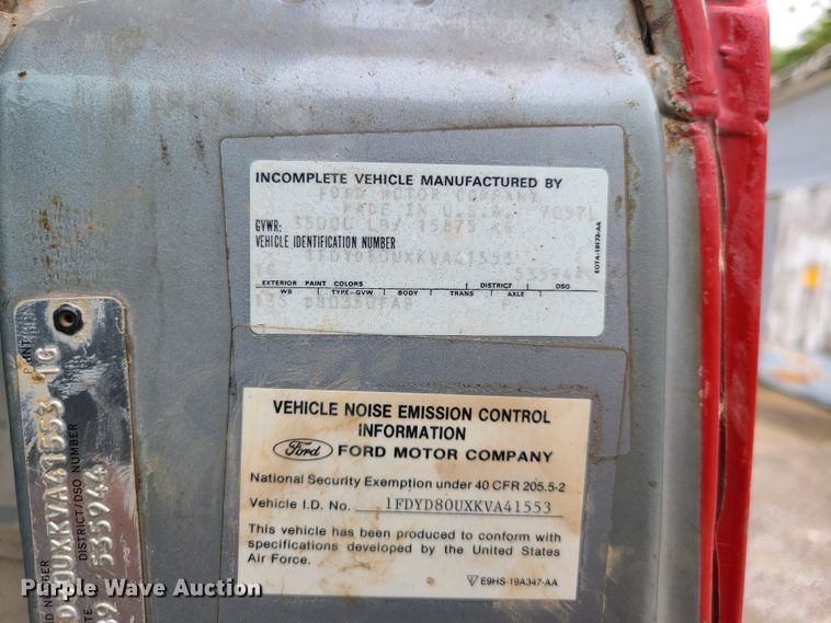 image for item DN5657 1989 Ford C8000  dump truck