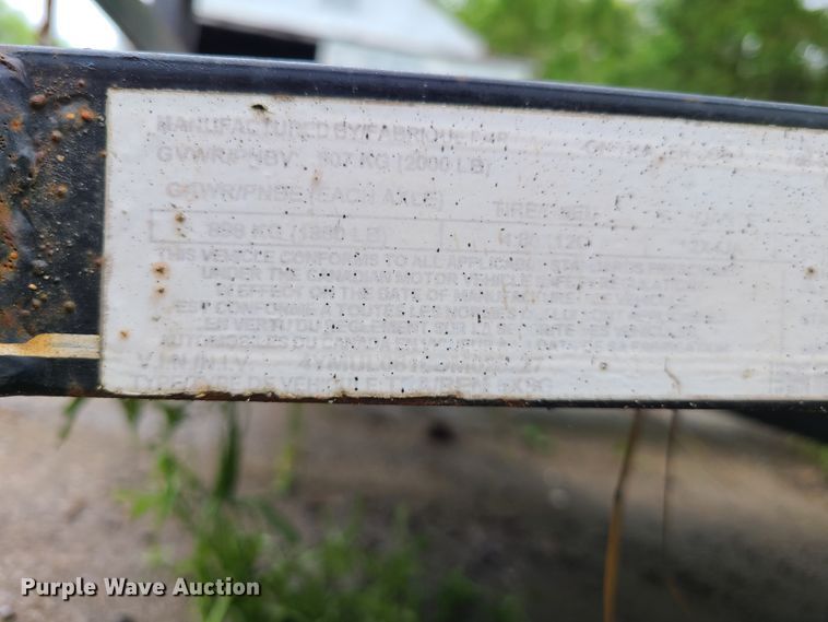 image for item DN5661 2013 Carr  utility trailer